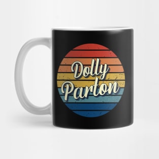 Dolly Parton Vintage Retro Circle Mug